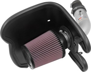 Chevrolet Cruze Performance Air Intake - K&N Engineering - Typhoon Short Ram - Silver - `17-`19